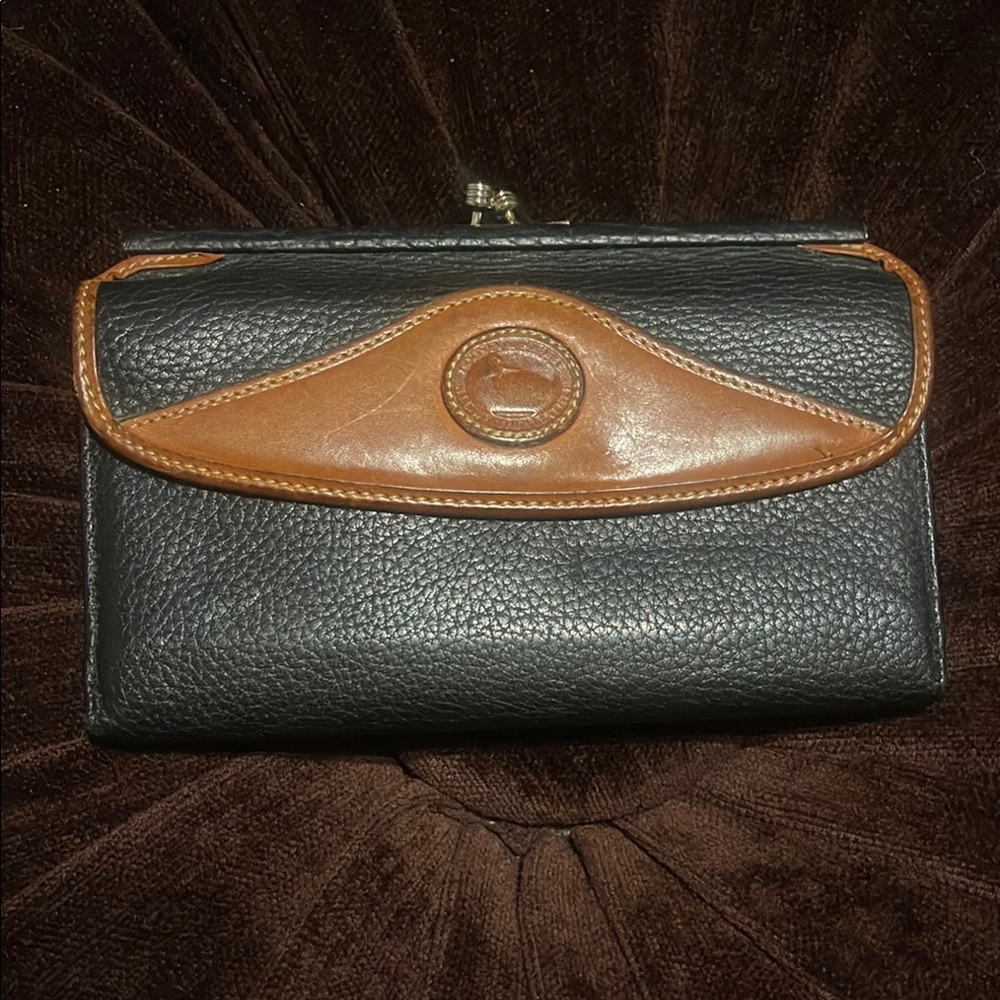 Black and Brown Dooney & Bourke Leather Wallet